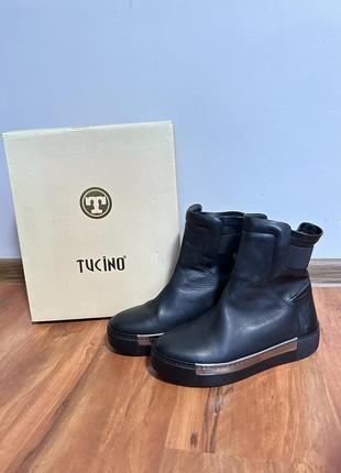 Ботинки демисезонные кожаны 38 размер новые