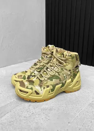Тактичні демісезонні черевики ak risk мультикам, армійські берці ak gore-tex мультикам на осінь/зиму