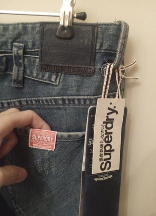 Женские стильные джинсы, в винтажном стиле от superdry (japan). размер: 28/s/32.8 фото