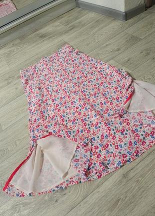 Цветочная юбка юбка-миди в цветы crew clothing company6 фото
