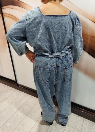 Крутой джинсовый юрючный комбинезон от simply be, батал 58-60 размер3 фото