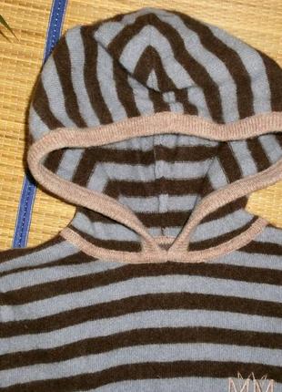 Кофта с капюшоном свитер для мальчика 5-6лет2 фото