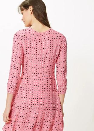 Рожева сукня в горошок m&amp;s collection 👗 платье6 фото