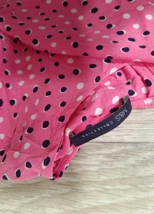 Рожева сукня в горошок m&amp;s collection 👗 платье7 фото