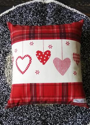 Декоративна подушка новорічного дизайну handmade
