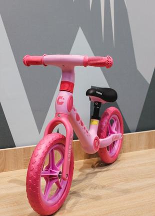 Велобіг corso на 12 дюймів нейлонова рама та вилка, рожевий 123664 фото