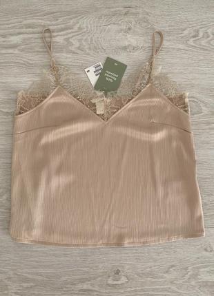 Майка в білизняному стилі h&m s
