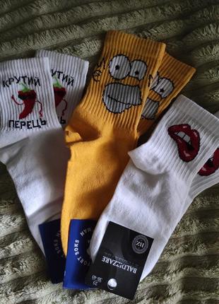 Набір носочкав з принтами