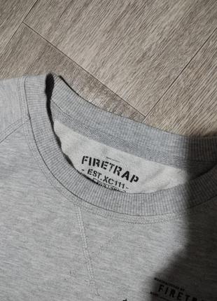 Мужской свитшот / firetrap / кофта / свитер / мужская одежда / серый свитшот /2 фото