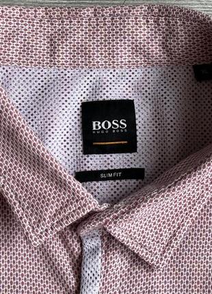 Сорочка\рубашка boss orange slim fit textured magneton shirt3 фото