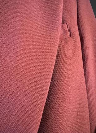 Пиджак кирпичного цвета3 фото
