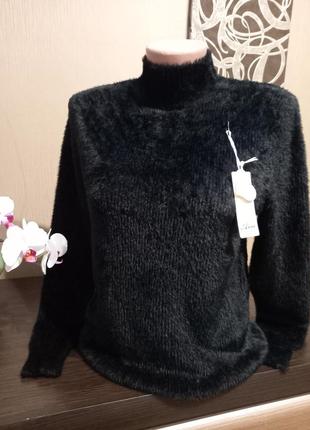 💙 скидочка італія розкішні пухнасті в рубчик светри1 фото