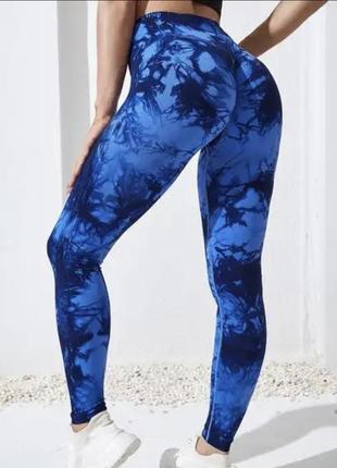 Лосіни мраморні з ефектом push up легінси пуш ап леггинсы