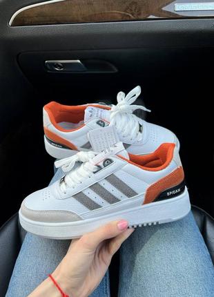 Кроссовки adidas spican white/orange4 фото