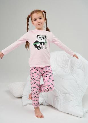 Комплект на дівчинку зі штанами - панда