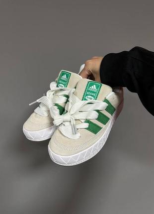 Кросівки adidas adimatic « cream / green » premium2 фото