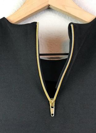 Оверсайз футболка чорна zara чорна блузка з коротким рукавом5 фото