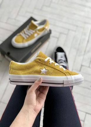 Кеды женские converse low yellow star конверс2 фото