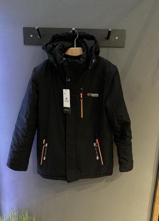 Куртка columbia зимняя черная1 фото