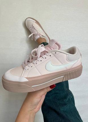 👟 кеди nike court legacy lift light soft pink        / наложка bs👟