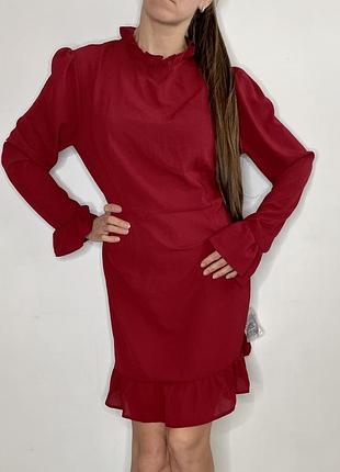 Новое платье гольф с воланами