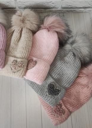 Зимовий шолом для дівчинки