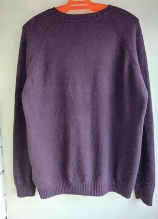 Оригінальний стильний реглан светр джемпер полувер next premium 100% lambswool5 фото