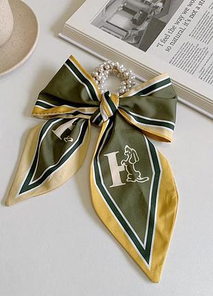 Резинка з перлин зі стрічкою 2в1 резинка hdog