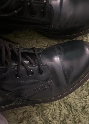 Ботинки dr. martens темно синие4 фото