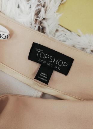 Фирменная стильная юбка миди с широким поясом topshop7 фото
