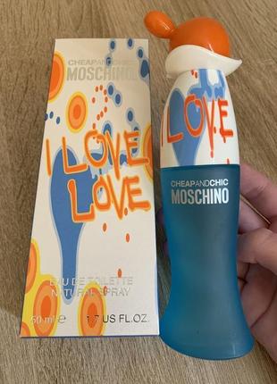Оригінал жіночі moschino i love love 50 ml.  #розвантажую