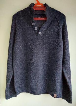 Оригинальный стильный реглан свитер джемпер полувер бренда burton menswear london wool1 фото