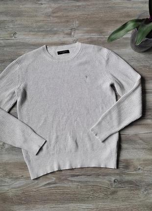 Мужской вязаный свитер all saints vels crew sweater