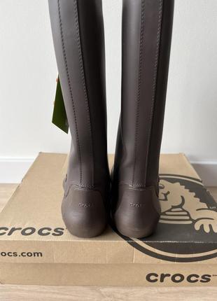 Чоботи crocs (37-38) rainfloe boots оригінал осінні резинові сапоги4 фото