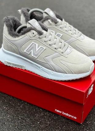 Кроссовки мужские осень — зима new balance с мехом1 фото