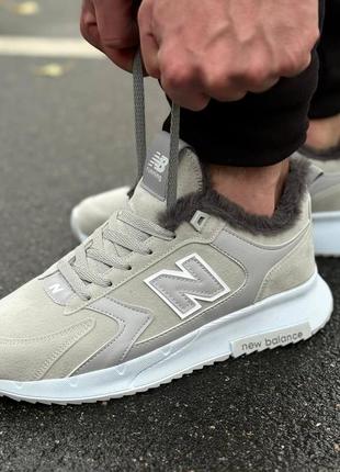 Кроссовки мужские осень — зима new balance с мехом3 фото