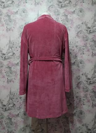 Женский велюровый домашний комплект двойка халат штаны фрезовый бархатный костюм пижама 426 фото