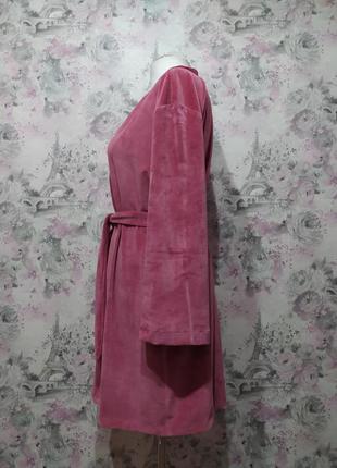 Женский велюровый домашний комплект двойка халат штаны фрезовый бархатный костюм пижама 425 фото