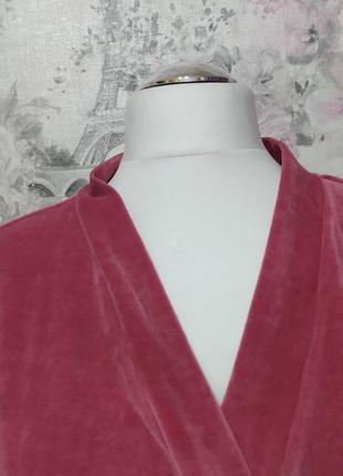 Женский велюровый домашний комплект двойка халат штаны фрезовый бархатный костюм пижама 423 фото