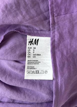 Платье мини  лавандовое на завязках 💜h&m💜3 фото