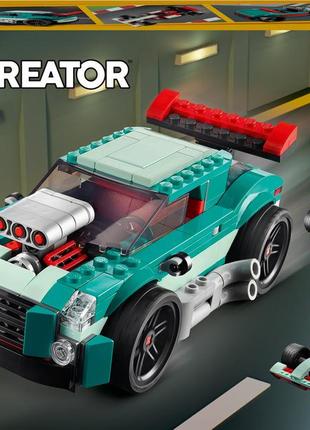 Конструктор lego creator авто для вуличних перегонів 3 в 1 215 деталей (31127)