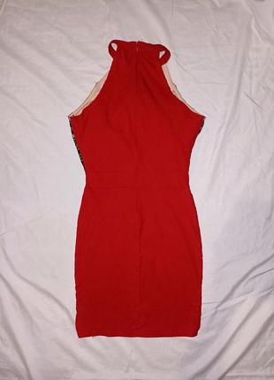 Червона сукня-міні 42-442 фото