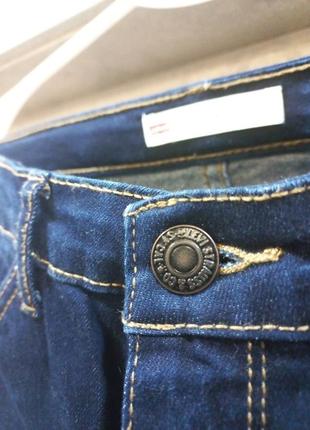 Фирменные,стильные,оригинальные,темно синие джинсы скинни6 фото