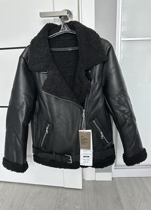 Косуха дубленка авіатор