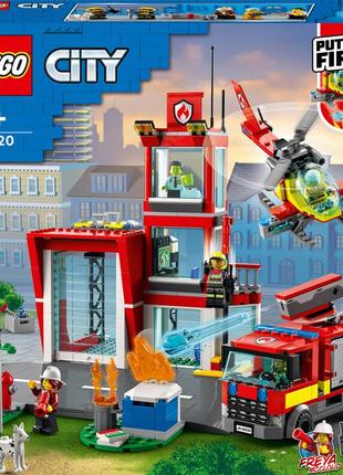 Конструктор lego city пожежне депо 540 деталей (60320)