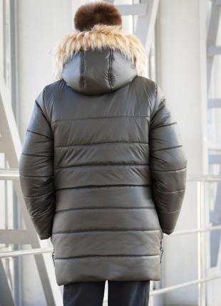 Зимняя удлиненная куртка "алекс" размеры 34-40, на рост 134-152 см.2 фото