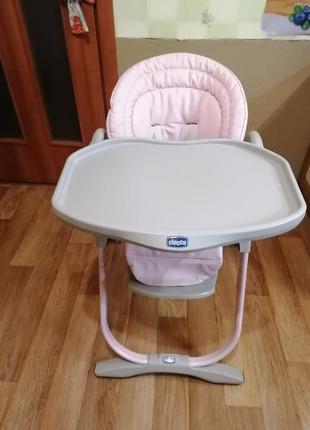 Стілтчик для годування chicco polly magic рожевий.1 фото