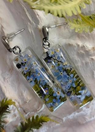 Handmade сережки з епоксидної смоли