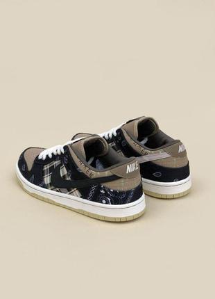 Кроссовки мужские nike sb dunk low travis scott8 фото