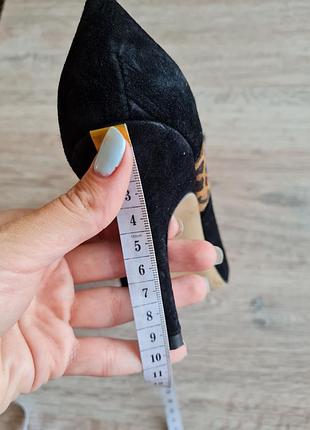 Замшевые туфли лодочки леопардовые san marina9 фото